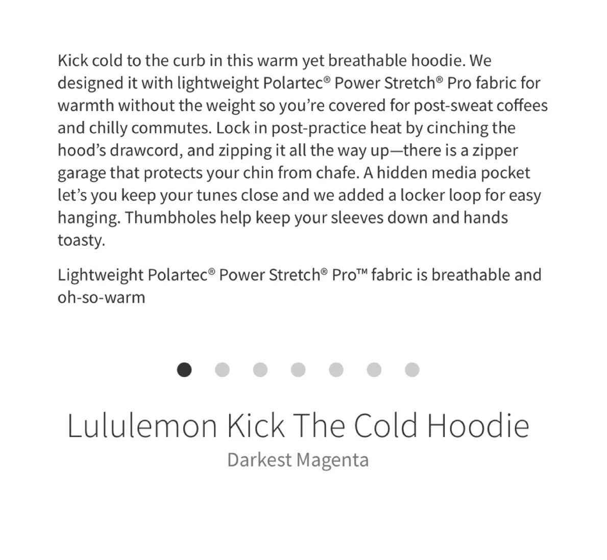 Lululemon kick the cold hoodie discount
