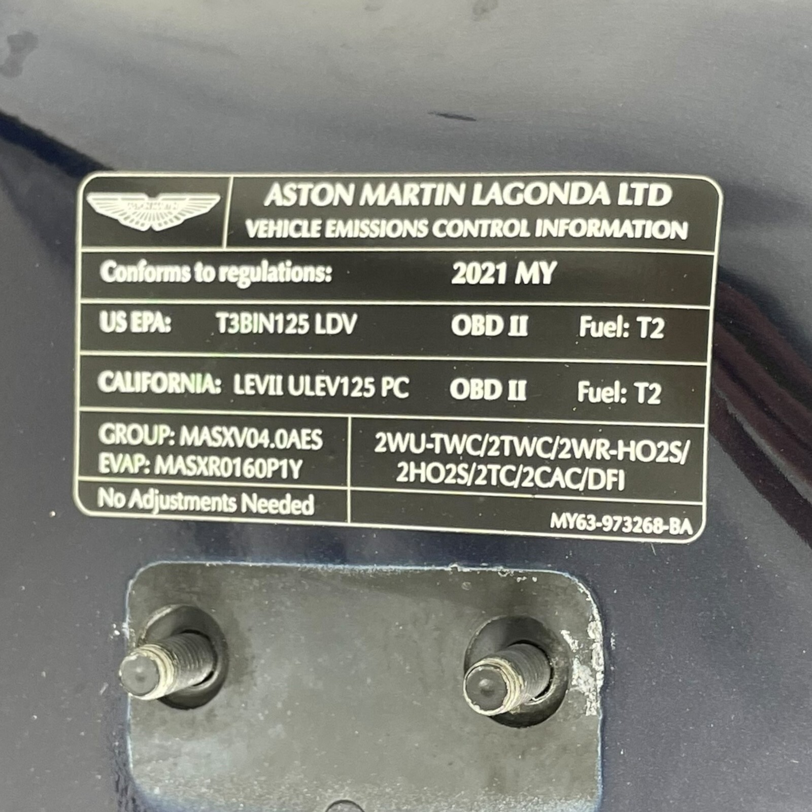 2018-2022 Aston Martin DB11 Front hood bonnet shell OEM MY633-973268-BA