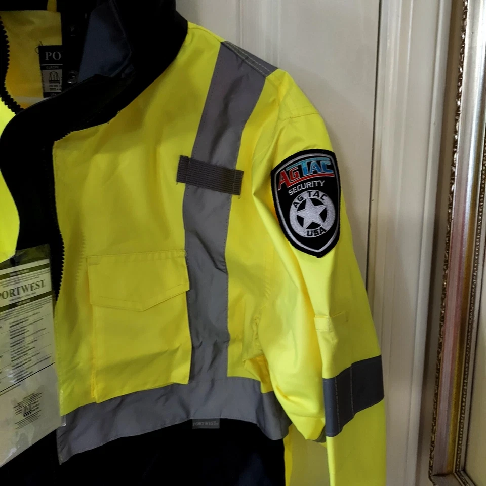 PortWest Hi Viz3 in 1 Bomber Jacket Water Resistant - missing inner fleece layer - Image 4 of 4