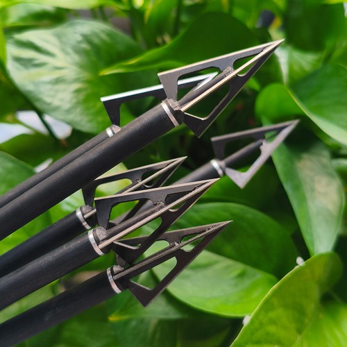 3 Blade Broadheads 100gr Points Archery Tips Target Arrowheads Arrow Bow Hunting - Picture 13 of 17