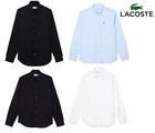 Lacoste Smart Shirt Embroidered Classic Iconic Logo Button Up Casual Formal Top