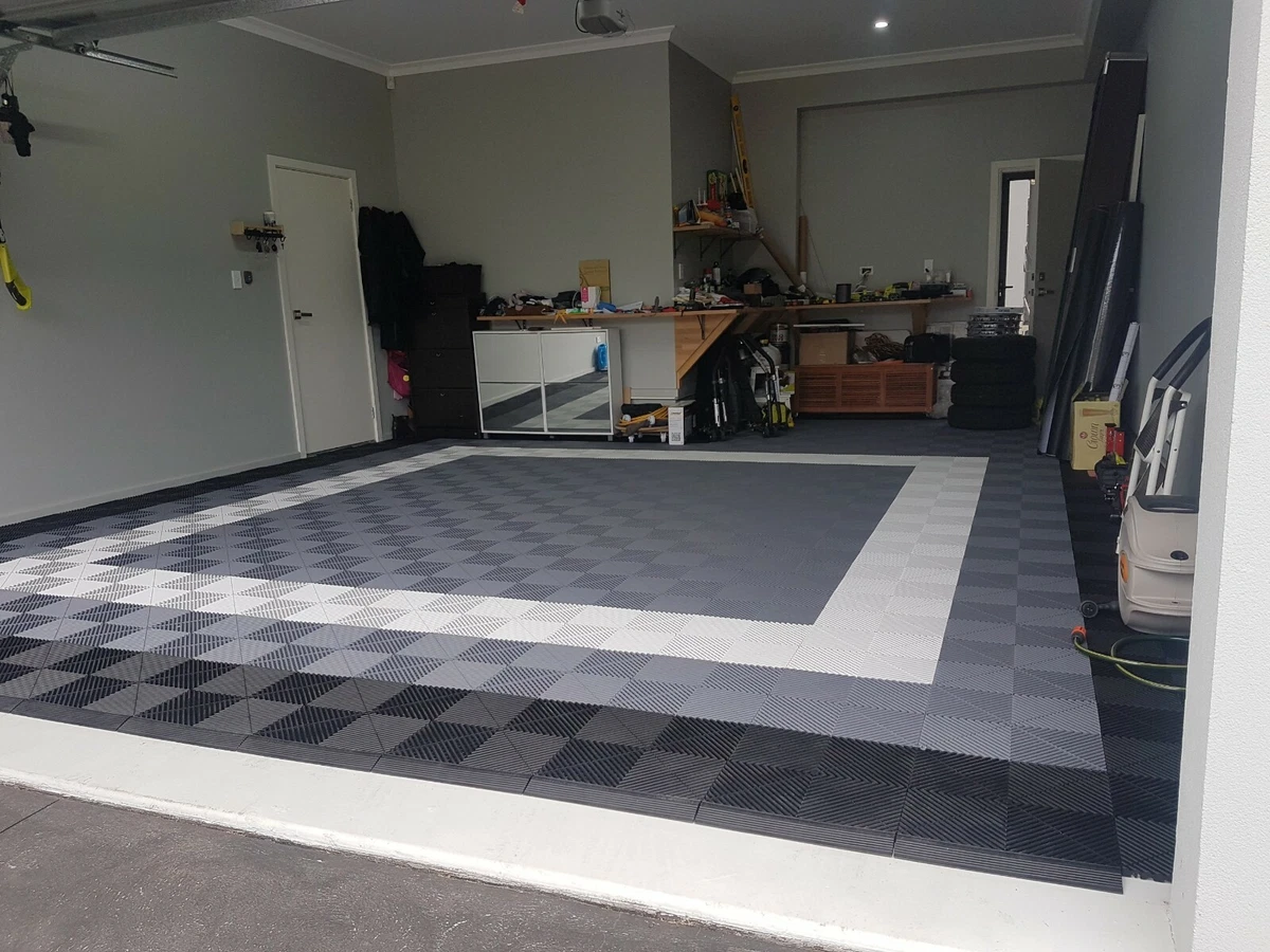 Perforated Garage Floor Tiles DIY Interlocking System, 58 OFF