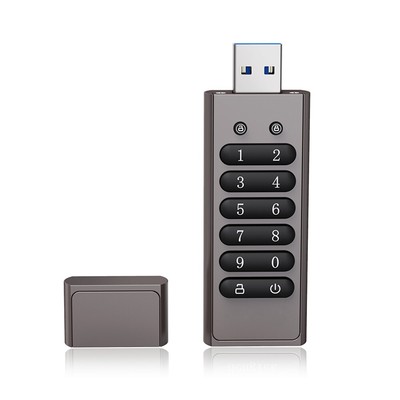 128GB 256-bit Encrypted USB Drive Password Secure Flash Drive USB3.0 U Disk D1F2
