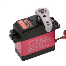 25KG DS3225 MG 180° Metal Steering Digital Waterproof Servo High Torque RC Hobby