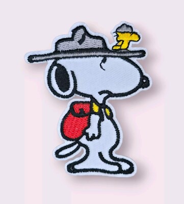 SNOOPY & WOODSTOCK CAMP RANGERS PEANUTS CARTOON CUTE FUNNY IRON ON ...