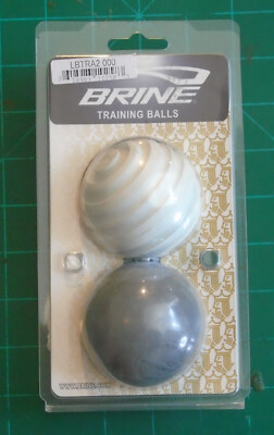 Brine Lacrosse 2 Ball Training Pack Set Weighted and Screw Ball