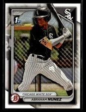 Abraham Nunez 2024 Bowman #BP-56 1st Prospects Chicago White Sox