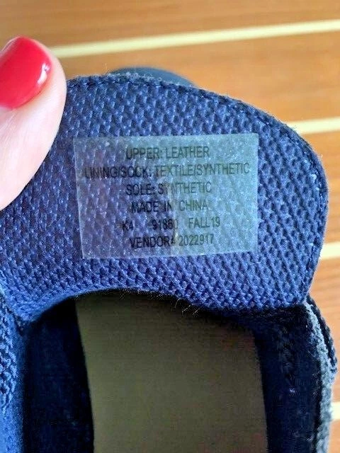 Мальчики Crewcuts MacAllister замшевые ботинки - размер 4 - темно-синий - новый без ЯРЛЫКОВ - Изображение 4 из 4