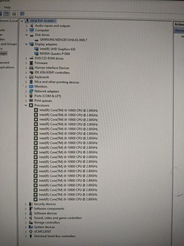 Dell Precision 3440 i9-10900 32GB RAM 512SSD WIN 11 NVIDIA Quadro P1000 - Picture 5 of 7