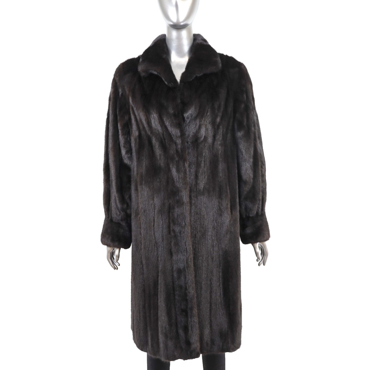 Blackglama Black Mink Coat- Size M | eBay