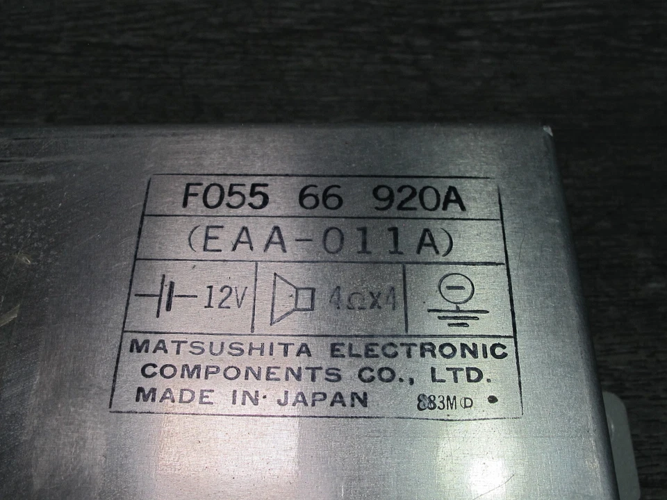 1988 MAZDA RX7 FC3S CONVERTIBLE SPEAKER AMP AMPLIFIER MODULE UNIT F05566920A OEM - Image 3 of 4