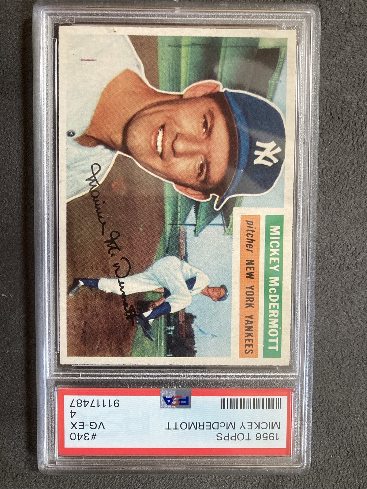 1956 Topps #340 Mickey McDermott PSA 4 VG-EX *New Slab*