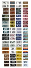 1/18 scale model car assorted Arizona license plates state tags