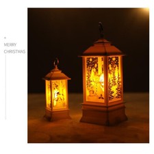 Christmas LED Lamp Lantern Santa Claus Snowman Xmas Tree Ornament Gift Decor