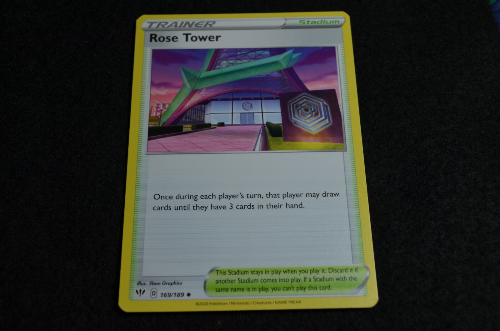 POKEMON S&S DARKNESS ABLAZE ROSE TOWER 169/189 NM/MINT PACK FRESH