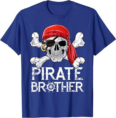 Pirate Brother Jolly Roger Flag Skull & Crossbones Unisex T-Shirt