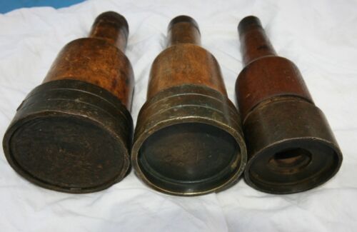 3 Old Coopers tools unusual old tools mallet ? Bung tools antique tool - Picture 2 of 4