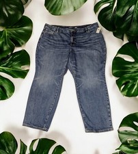 OLD NAVY Women's PLUS 24 High Rise CURVY FIT OG Straight Blue Jeans STRETCH NWT