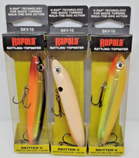 SET-RRT26 3pc Rapala Skitter V X-Rap SKV-10 Surface Popper Fishing Lure