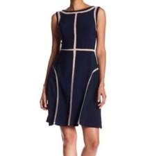 Adrianna Papell Colorblock NAVY SIZE 14 #276 NWT 