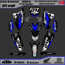 Yamaha YZ125 YZ250 Graphics Kit Motocross Decals 2015-2021 Stickers Full Wrap
