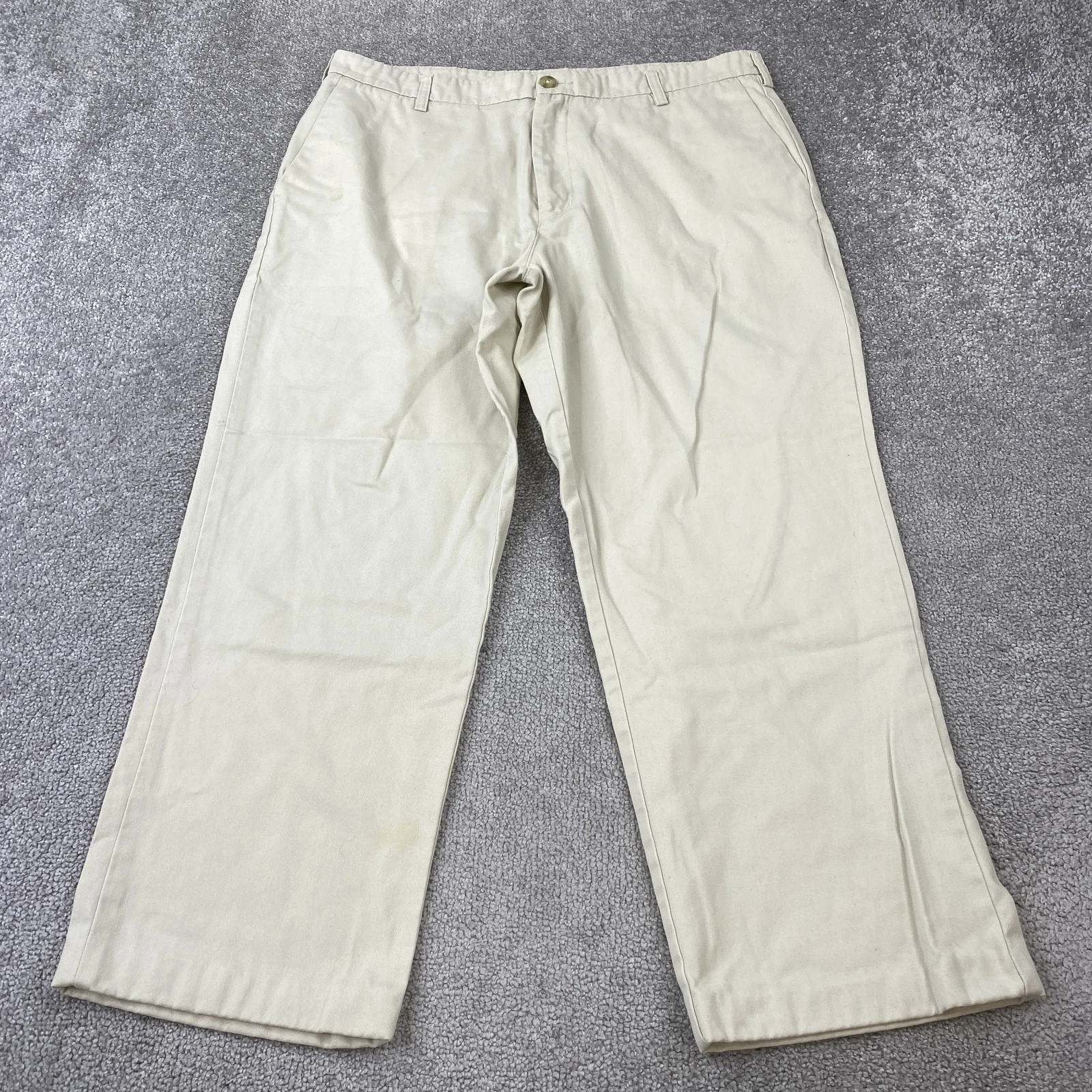 Pantalon homme Merona kaki suprême 36x30 beige chino décontracté