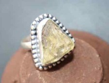 Natural Citrine Gemstone Ring,925 Sterling Silver,Handmade Ring,All Sizes 3 to14