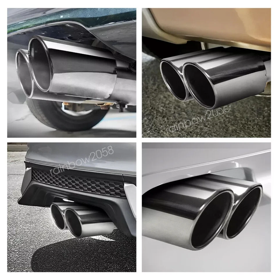 Dual Exhaust Tip For Pontiac Firebird Car Rear Dual Exhaust Pipe Foto 4 de 4
