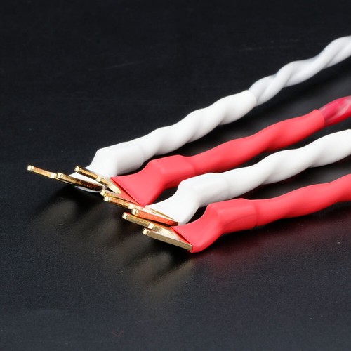 HiFi Speaker Bridge Jumper Bi-wire Audio Cable Canere Banana to Spade 15 cm - Picture 4 of 11