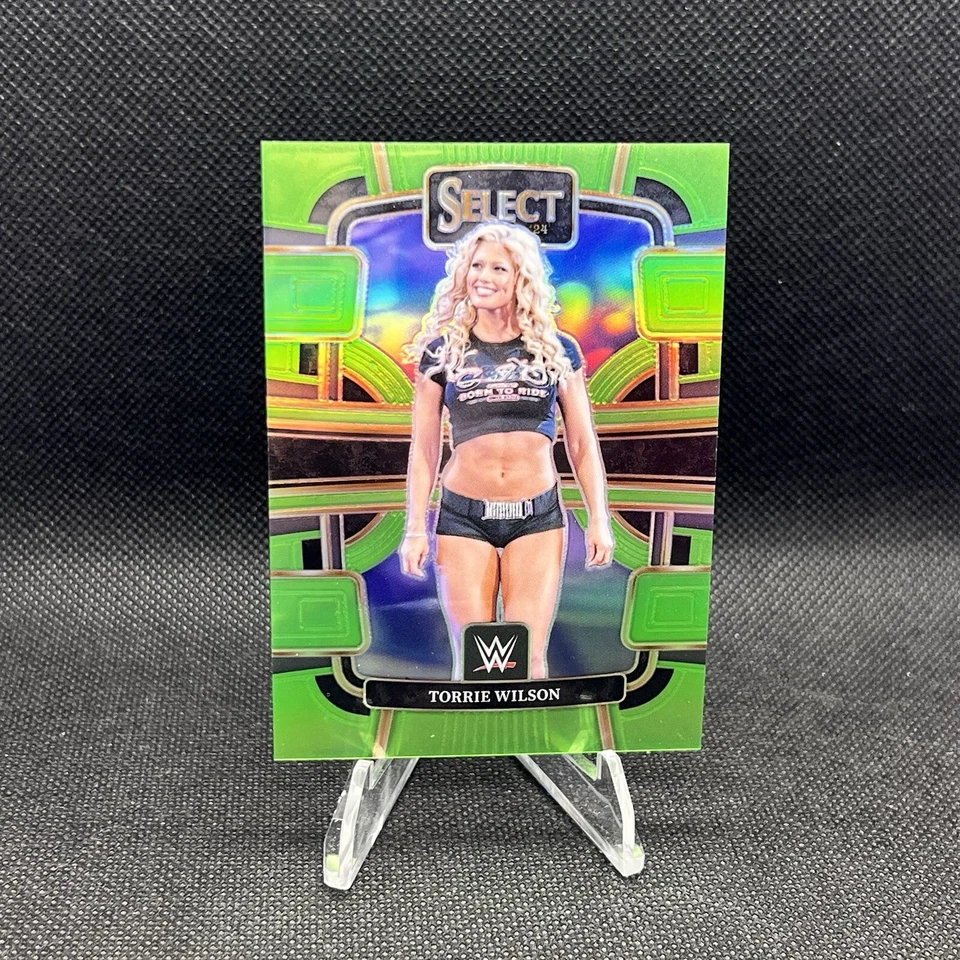 TORRIE WILSON 2024 Select WWE LIME GREEN PRIZM 28/75 CONCOURSE LEVEL - LEGENDS - Image 2 of 4