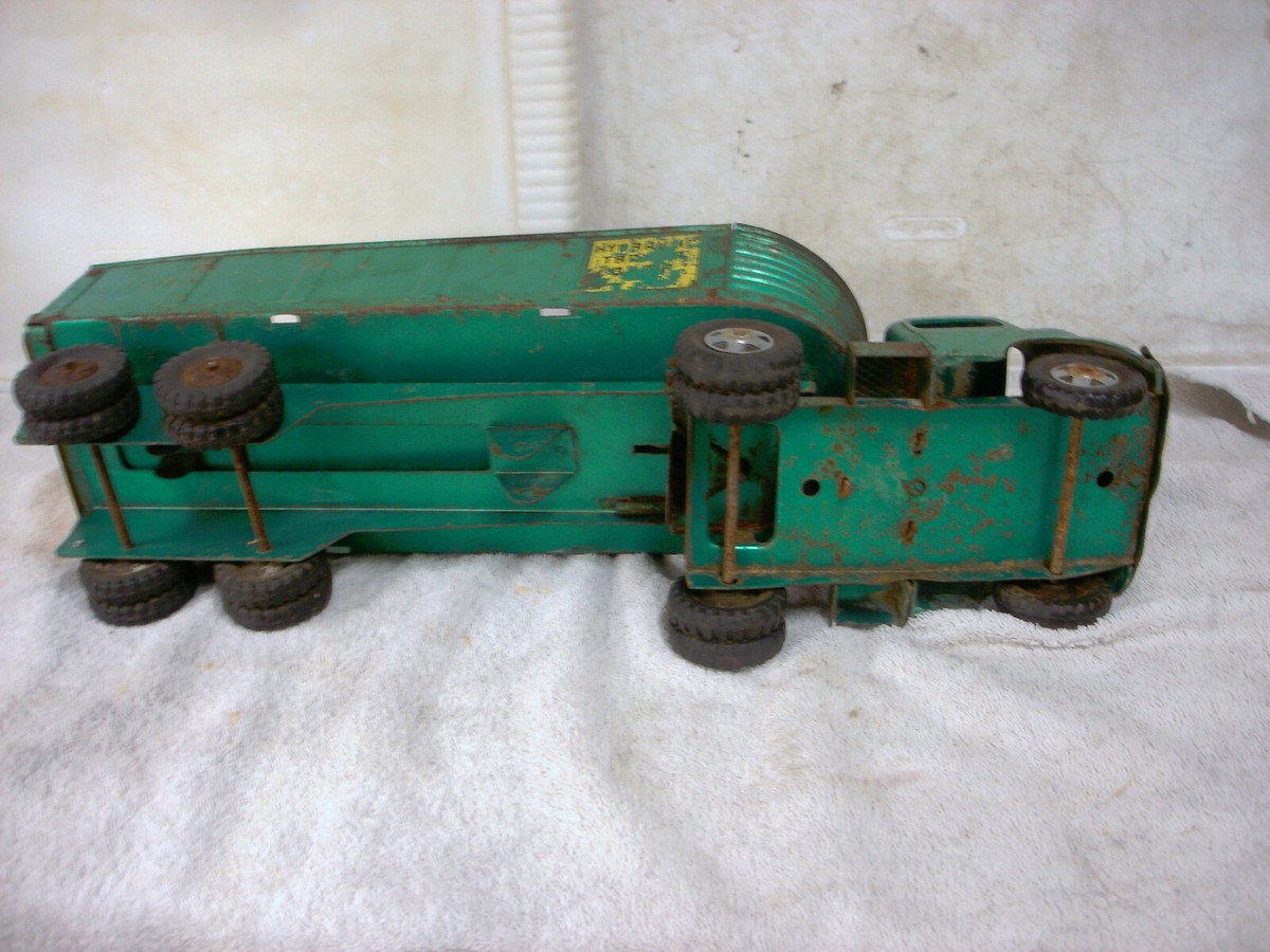 Vintage Structo Hydraulic Dump Semi Truck Toy - 20.5