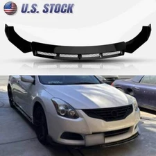 For Nissan Altima 2007-2013 Front Bumper Lip Splitter Chin Spoiler Kit Glossy BE