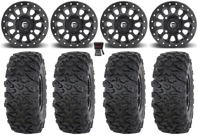 Fuel Vector Beadlock 15'' Wheels Bk 32'' Roctane T4 Tires Can-Am Maverick X3