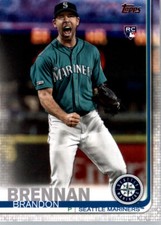 2019 Topps Update #US11 Brandon Brennan Seattle Mariners