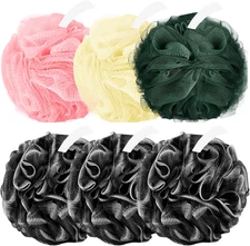 Loofah,6 Pack Shower Loofah Loofah Sponge,50G Bath Sponge Body Scrubber 