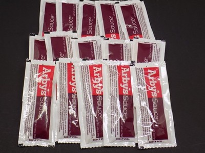 Lot of 15 Arby s Sauce Packets NEW Roast Beef Sandwich Condiment 1/2oz Each