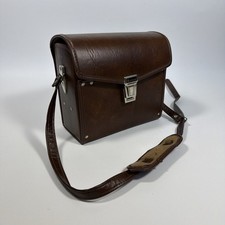 Marsand Camera Bag Vintage 70's Brown Vinyl Hard Bodied Bag Retro USA