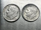 2 Silver 1964 D Roosevelt US Dimes  Coin - Lot Of Two
