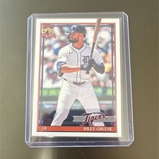 Topps 1991 Baseball Riley Greene Insert #T91-2 Detroit Tigers Card