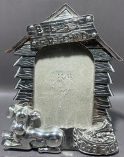 Silver Tone Best Friend Dog Picture Frame for 3 x 5 Photos