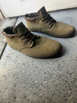 Vans Surf Siders DEL NORTE Joel Tudor Green Mid Top Lace Up Suede Leather 10.5