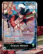 One Piece Dracule Mihawk Leader Card Promo ONLY NO PSA Magazine OP14-020 PRESALE