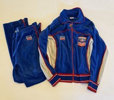1984 Levi's USA Olympics Blue Red White Jacket Pants Two Piece Track Suit SZ S