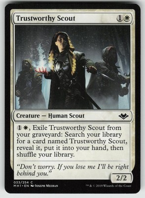 Trustworthy Scout 33 Common Modern Horizons Magic: The Gathering Lightly Played