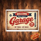 Custom Name Welcome To Garage Personalized Vintage Metal Tin Sign 8x12