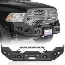 Fit 2013 2014 2015 2016 2017 2018 Dodge Ram 1500 Steel Front Winch Bumper Bar