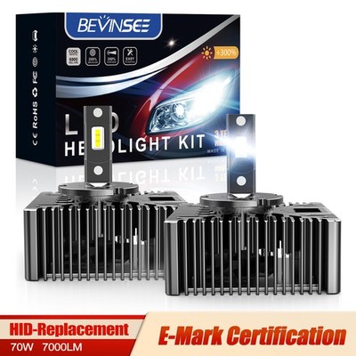 D5S LED Headlight Bulbs 6000K High/Low for Mitsubishi L200 2016-2019 HID Replace