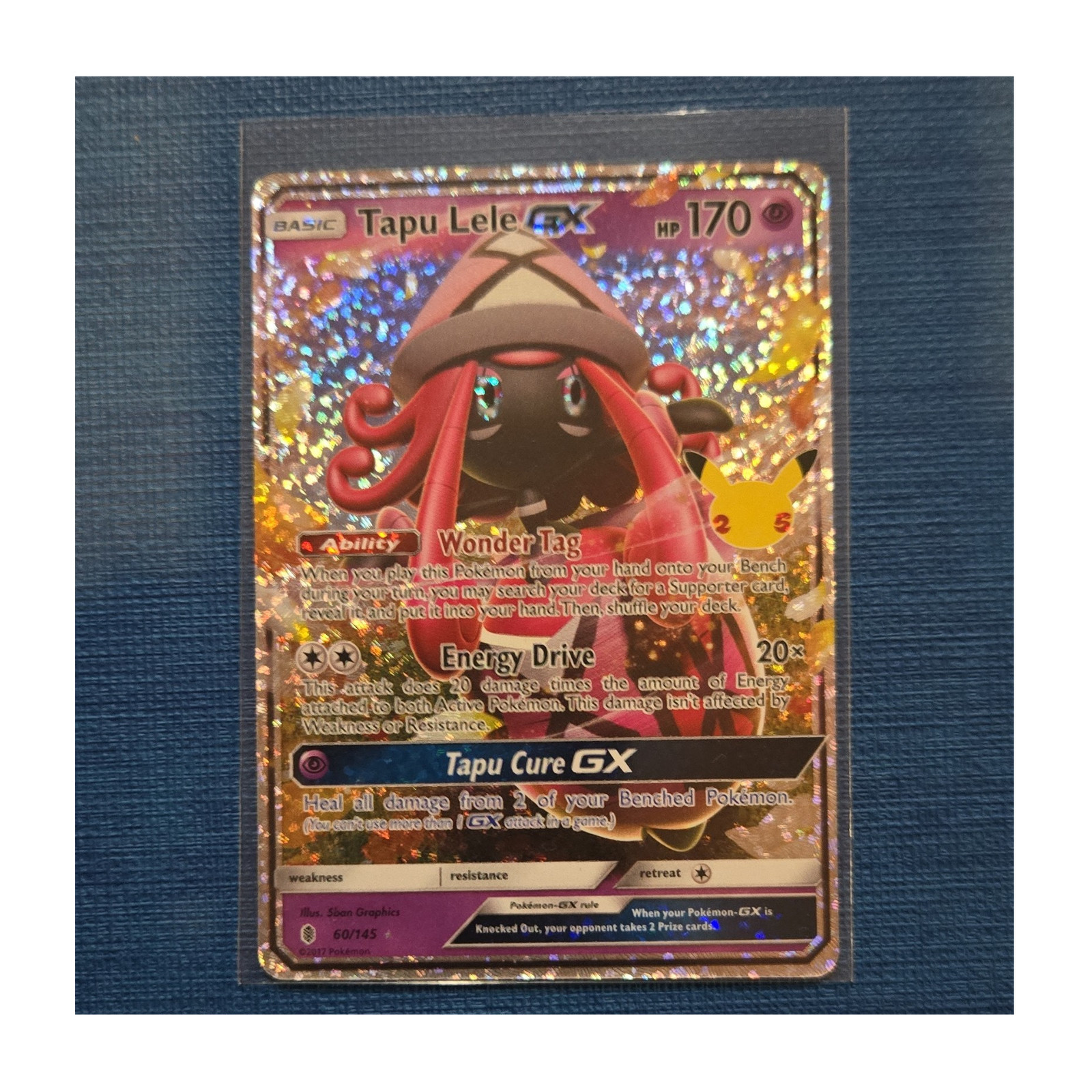 Pokemon TCG Tapu Lele GX Ultra Rare Holo 60/145 Guardians Rising 170 HP English
