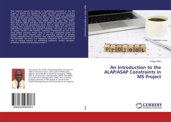 Friday Efole | An Introduction To The Alap/Asap Constraints In MS Project | Buch-image