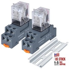 Electromagnetic Power Relay, 8-Pin 10 AMP 110V/120V AC AC 110V 8Pin-10A-2PCS